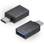 Adaptador Otg Usb F 3.0 X Usb M Tipo C Preto Md9