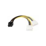 Cabo Adaptador Molex 2 Sata 8 Pinos 18cm Cm-12