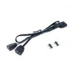 Cabo Adaptador Molex Argb 5v 2 Said. 3 Pinos 50cm P/cooler Cm-52 Dex