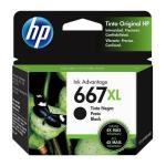 Cartucho De Tinta Hp 667xl Preto 3ym81al