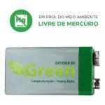 Bateria 9v 6f22 Manganes Heavy Duty Green Granel