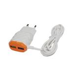 Carregador Cel 2 Usb Cabo Micro Usb V8 Tc0152 Teccon