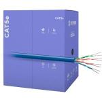 Cabo De Rede / Cftv Cat5e Azul 100% Cobre Caixa 305 M Fk500c Fortrek