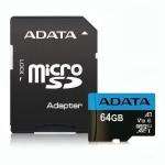 Cartao De Mem. Micro Sd 64gb Cl 10 Com Adapt Ausdx64guicl10a1-ra Adata