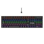 Teclado Usb Gamer Mecanico Gravity 100 Rbw Preto Fortrek