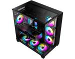 Gabinete Gamer Aquario Tiger Shark Lateral Vidro Cg-04j1 Preto K-mex