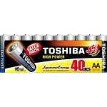 Pilha Alcalina Aa Lr06gc C/ 40 Unidades Toshiba