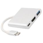 Cabo Adaptador 3 Em 1 Tipo C  P/ Hdmi 4k C 3.1 Usb 3.0 Jc-tyc-hm31 F3