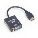 Cabo Conversor Hdmi X Vga Femea C/ Audio P2 Imp Exbom