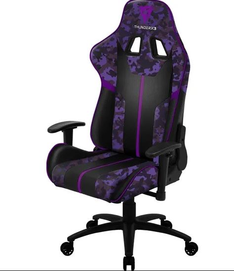 Cadeira Gamer Bc3 Camo/roxo Ultra Violet Thunderx3