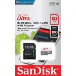 Cartao De Mem. Micro Sd 128gb Ultra Cl10 100 Mb/s C/adap.sandisk