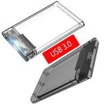 Case Para Hd 2.5 Sata Usb 3.0 Cs-u3t Transparente F3