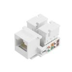 Conector Jack Femea Rj45 Cat5 Keystone Chip Sce