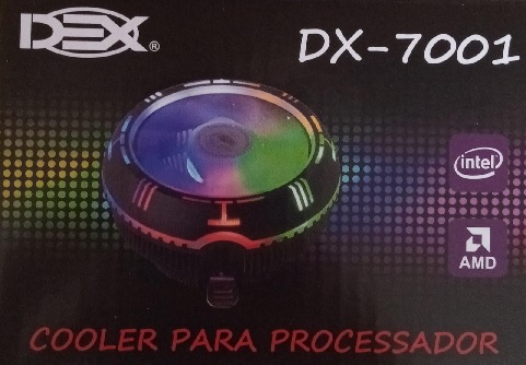 Cooler P/cpu Universal Gamer C/luz P/intel E Amd Dx-7001