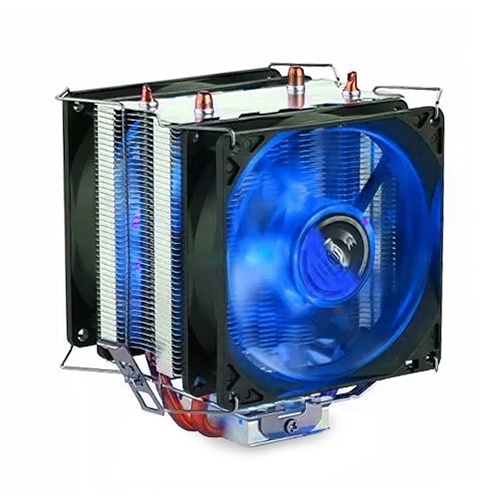 Cooler P/cpu Universal P/intel/ Amd Duplo Azul Dx-9100d Dex