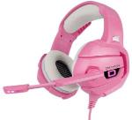 Fone Headset Gamer P2 (2x) C/ Adaptador Dn103pk Rosa Draxen