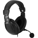 Fone Headset Gamer P2 (2x) Multimidia Hsl-102 Fk 739a Preto Fortrek