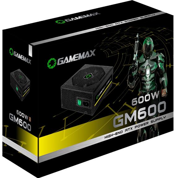 Fonte Atx 600w 80 Plus Bronze Semi Modular Gm600 Gamemax