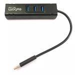 Adaptador Usb 3.0 Rede Rj45 Giga + Hub Usb 3.0 C/ 3 Portas Exbom