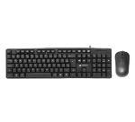 Kit Teclado Usb Kb-m10bk + Mouse Usb 1000dpi Ms-31bk Preto C3tech