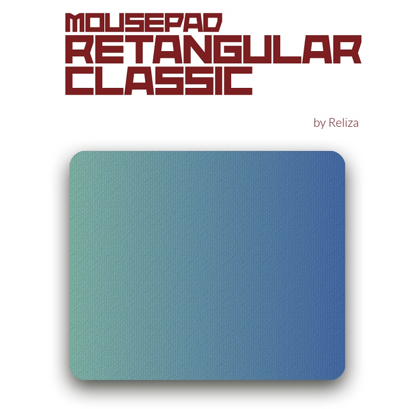 Mouse Pad Retangular Classic Cupula Azul Reliza