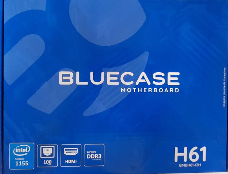 Placa Mae 1155 H61 Bmbh61-i2h Ddr3 Box Bluecase