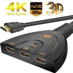 Switch Hdmi 3 Entradas 1 Saída 3em1 4k/2k 3d Jc-hs-hm F3