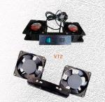 Ventilacao Flex 2 Ventiladores Para Rack Preto Cwb
